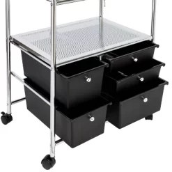 Honey-Can-Do 5 Drawer Rolling File Cart Black -Online Furniture Store GUEST f48a761b fe08 48ba b4cd c32bb1618795