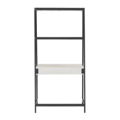 3pc Neveah Marble Ladder Desk And Bookcase Set Matte Black - Inspire Q -Online Furniture Store GUEST f4da1c18 db49 4b36 ac83 0e333fdd9f30