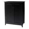 Wood 2 Door Storage Cabinet In Black-Pemberly Row