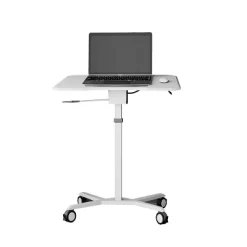 Sit To Stand Mobile Laptop Computer Stand With Height Adjustable White - Techni Mobili -Online Furniture Store GUEST f643da26 7911 443a 96b7 a3f496501cf9