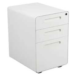 Emma And Oliver Ergonomic 3-Drawer Mobile Locking Filing Cabinet Storage Organizer -Online Furniture Store GUEST f6ca7641 b77b 4b86 b98f 32903629a928