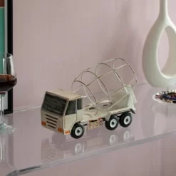 Vintiquewise Decorative Rustic Metal White Single Bottle Cement Truck Wine Holder For Tabletop Or Countertop 9 Vintiquewise Decorative Rustic Metal White Single Bottle Cement Truck Wine Holder For Tabletop Or Countertop -Online Furniture Store GUEST f7684749 f218 4658 aedf f535ecd3922e