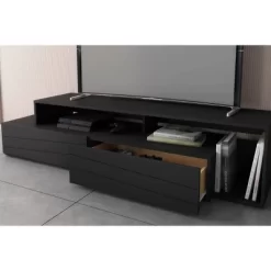Tonik TV Stand For TVs Up To 80" Black - Nexera