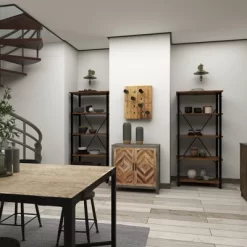 Rustic Wood Wall Wine Rack Brown - Olivia & May -Online Furniture Store GUEST f7df3c49 5ab7 4fd3 a6f6 35ad2a6a1601