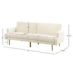 Lanna 76"Wide Vegan Leather Modern Style Convertible Futon Sofa Bed For Living Room Guest Bedroom | ARTFUL LIVING DESIGN 20 Lanna 76"Wide Vegan Leather Modern Style Convertible Futon Sofa Bed For Living Room Guest Bedroom | ARTFUL LIVING DESIGN -Online Furniture Store GUEST f825eb1e 1572 433c 8583 0527f745eeaf