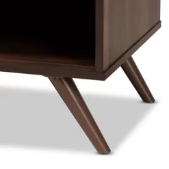 2 Door Naoki Two-Tone Wood TV Stand For TVs Up To 65" Gray/Walnut - Baxton Studio -Online Furniture Store GUEST f89cb3a5 1378 465f 9d64 dacfcce18ceb