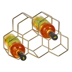 MDesign Honeycomb 5 Bottle Wine Rack For Kitchen Counter Or Fridge -Online Furniture Store GUEST f8e2f234 a96c 45b5 b059 2b74a19b97fe