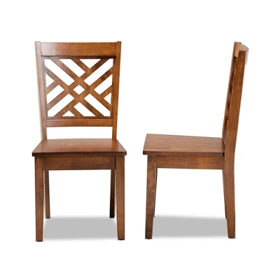 Caron Wood Dining Chair Set - Baxton Studio 2 Caron Wood Dining Chair Set - Baxton Studio - Image 2