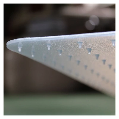 Polypropylene Foldable Chair Mat For Carpets Rectangular White - Floortex® 4 Polypropylene Foldable Chair Mat For Carpets Rectangular White - Floortex® - Image 4