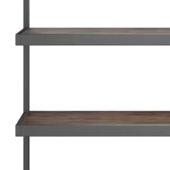 66" Cecilia Bookcase Distressed Charcoal Brown - WyndenHall -Online Furniture Store GUEST fb8961ea 6027 4dfb 8b7b b8baee155ee6