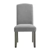 19" Set Of 2 Emily Side Chairs White/Gray - Steve Silver