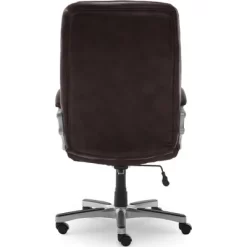 Serta Executive Big&Tall Office Chair, Puresoft Faux Leather, Roasted Chestnut