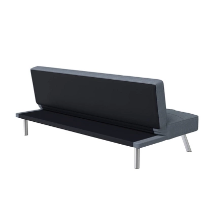 Colette Convertible Futon Sofa Bed Light Gray - Serta 6 Colette Convertible Futon Sofa Bed Light Gray - Serta - Image 6