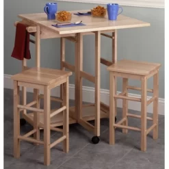 3pc Suzanne Space Save Extendable Dining Table Set Beech - Winsome -Online Furniture Store GUEST fcfacbe8 482e 4043 8451 93595a1b1496
