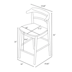 Kaysville Curved Back Wood Counter Height Barstool - Threshold™ Designed With Studio McGee 15 Kaysville Curved Back Wood Counter Height Barstool - Threshold™ Designed With Studio McGee -Online Furniture Store GUEST fd10f3f7 c840 492c 99c3 22fe1ea36f2d