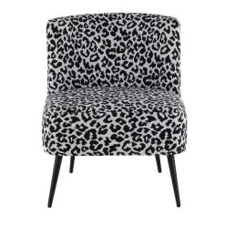 Fran Contemporary Leopard Fabric Slipper Chair - LumiSource -Online Furniture Store GUEST fd216862 b130 477c 9ae6 5d75e4cc71eb