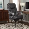 Big & Tall Smart Layers Premium Ultra Executive Chair Bliss Black Bonded Leather - Serta