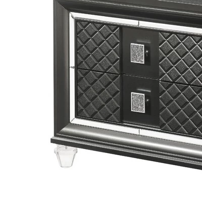 30" Sawyer Nightstand Metallic Gray - Acme Furniture 4 30" Sawyer Nightstand Metallic Gray - Acme Furniture - Image 4