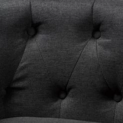 Bisset Chesterfield Chair Gray - Baxton Studio -Online Furniture Store GUEST ff59f0b4 5892 4a87 9407 8187d6a57901