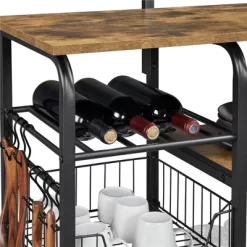 Yaheetech Kitchen Storage Shelves With 10 Hooks -Online Furniture Store GUEST ff66b3d7 e13f 41ae 9f5d dc53c82d200b