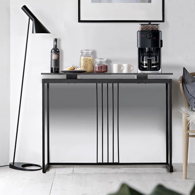 Costway Console Entrance Couch Table Narrow Faux Marble Top For Living Room, Hallway 2 Costway Console Entrance Couch Table Narrow Faux Marble Top For Living Room, Hallway - Image 2