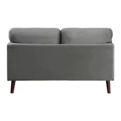 Tolley Velvet Loveseat In Gray - Lexicon -Online Furniture Store GUEST ff9c5273 e6b7 4a79 af2d bc01ac54867e