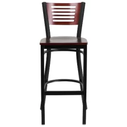 Flash Furniture Black Decorative Slat Back Metal Restaurant Barstool -Online Furniture Store GUEST ffedda71 1bb5 4740 89fd bce73d0e2d85